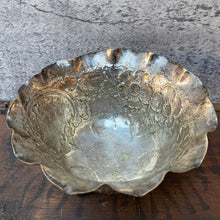 Load image into Gallery viewer, Vintage British 1920s Floral Etched Silver Plated Planter Plant Pot