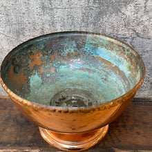 Load image into Gallery viewer, Large Vintage Copper Bowl Plant Pot Planter