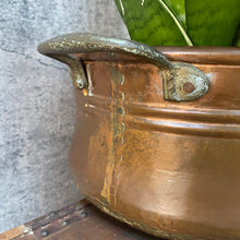Load image into Gallery viewer, Large Vintage Handmade Brass Plant Pot Planter