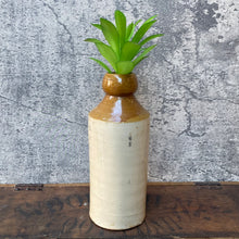 Load image into Gallery viewer, Vintage 1890s British Stone Ginger Beer Bottle Vase