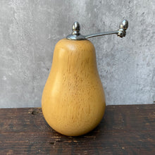 Load image into Gallery viewer, Vintage Mid-Century Wooden Pear Shaped Pepper Grinder