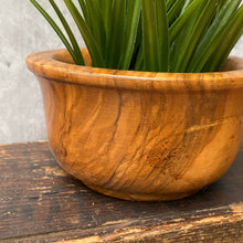 Load image into Gallery viewer, Vintage Plant Pot Planter Made of Walnut Wood