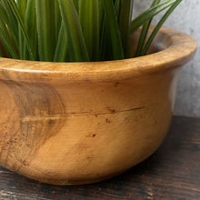 Load image into Gallery viewer, Vintage Plant Pot Planter Made of Walnut Wood