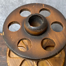 Load image into Gallery viewer, Vintage Wood Industrial Make-Up or Paintbrush Organiser Tidy