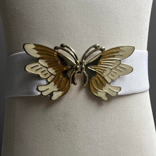 Load image into Gallery viewer, Vintage genuine white 1980’s elasticated belt