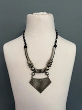 Load image into Gallery viewer, Vintage Silver 1980s Tribal Statement Necklace