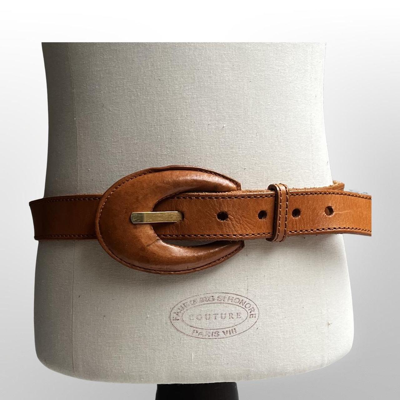 Vintage Leather Belt (Tan)