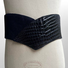 Load image into Gallery viewer, Dark blue vintage 1980’s belt by Principles