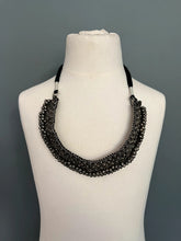 Load image into Gallery viewer, Vintage Antique Silver Tribal Statement Necklace - Circa 1970s