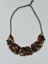 Load image into Gallery viewer, Vintage Gemstone Statement Necklace - 1980s