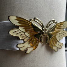 Load image into Gallery viewer, Vintage genuine white 1980’s elasticated belt