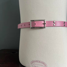 Load image into Gallery viewer, Vintage Pink Genuine Leather 1980s Studded Topshop Belt