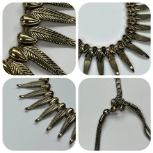 Load image into Gallery viewer, Vintage Gold Feather Leaf Chain Necklace