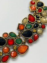 Load image into Gallery viewer, Vintage Gemstone Statement Necklace - 1980s