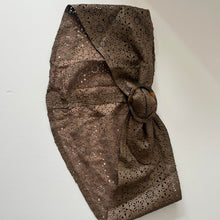 Load image into Gallery viewer, Vintage 80s Wide Brown Leather Wrap Tie Cinch Cummerbund Waist Belt