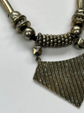 Load image into Gallery viewer, Vintage Silver 1980s Tribal Statement Necklace