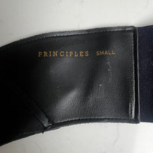 Load image into Gallery viewer, Dark blue vintage 1980’s belt by Principles