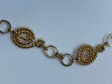 Load image into Gallery viewer, Vintage Gold 1980s chain necklace