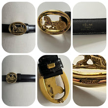 Load image into Gallery viewer, Genuine Rare Vintage 90s Celine Paris Leather Belt