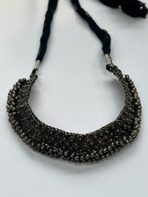 Load image into Gallery viewer, Vintage Antique Silver Tribal Statement Necklace - Circa 1970s