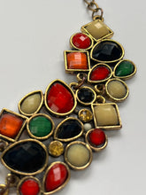 Load image into Gallery viewer, Vintage Gemstone Statement Necklace - 1980s
