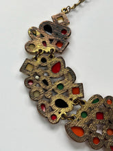 Load image into Gallery viewer, Vintage Gemstone Statement Necklace - 1980s