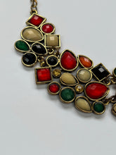 Load image into Gallery viewer, Vintage Gemstone Statement Necklace - 1980s