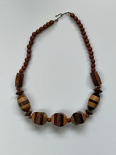 Load image into Gallery viewer, Vintage Wooden Bead Necklace - 1980s