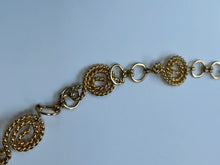 Load image into Gallery viewer, Vintage Gold 1980s chain necklace