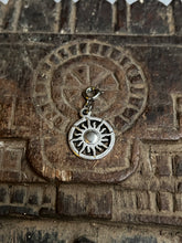 Load image into Gallery viewer, Pair of natural crystal gemstone stacking bracelets with sun charm - Amethyst & Watermelon Jade