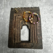 Load image into Gallery viewer, Pair of natural crystal gemstone stacking bracelets - Agate & Lavender & Green Jade