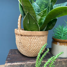 Load image into Gallery viewer, Vintage Boho Woven Basket Plant Pot Planter
