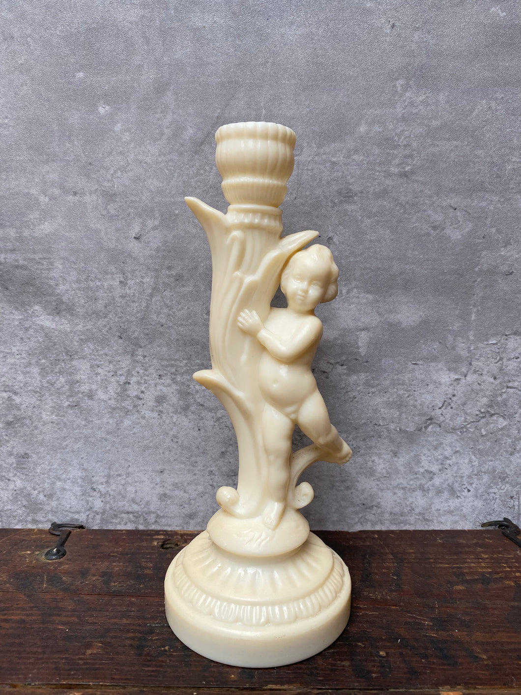 Vintage Cherub Putti Candle Stick