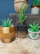 Load image into Gallery viewer, Vintage Mid-Century Modern Wood 1950s Plant Pot Planter
