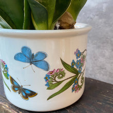 Load image into Gallery viewer, Vintage Y2K Flower &amp; Butterfly Ceramic Planter Plant Pot by Portmeirion
