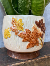 Load image into Gallery viewer, Vintage Ceramic Mid Century Cream &amp; Brown Planter Plant Pot by Sylvac
