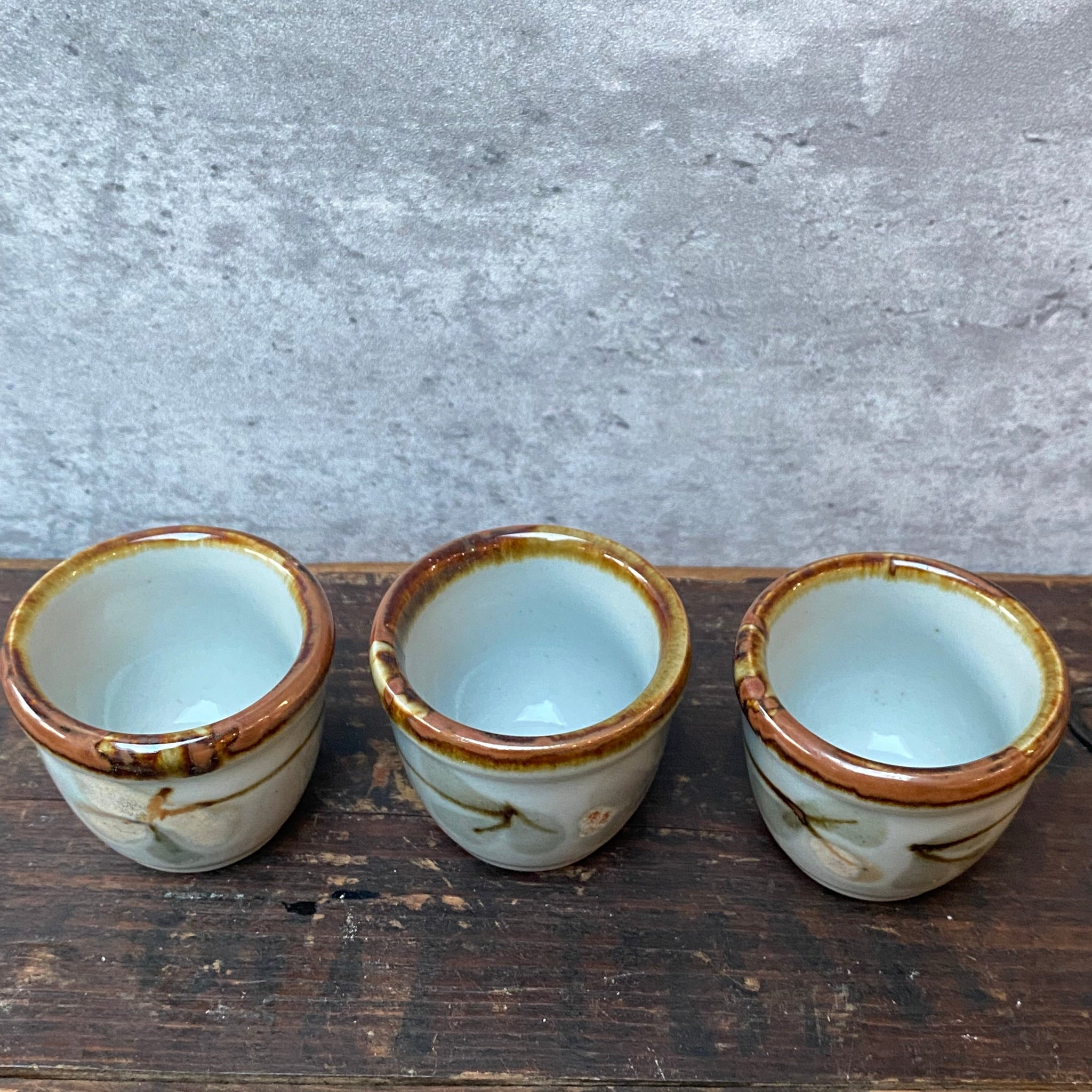 Vintage Mid Century Tiny Salt and Pepper Shakers Ceramic Blue 