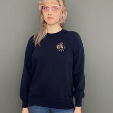 Load image into Gallery viewer, Vintage 90s Navy Blue Donkey Breed Society Sweatshirt Jumper Top
