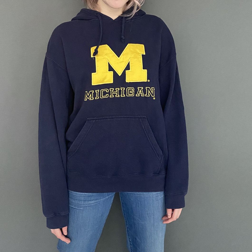 Vintage 90s Michigan State Hoodie Sweatshirt Top