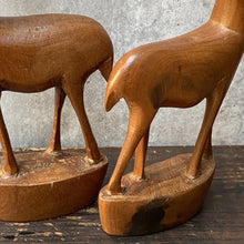 Load image into Gallery viewer, Pair of Vintage Retro African Wooden Antelope, Deer, Gazelle Figurines
