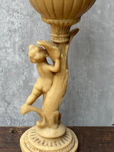 Load image into Gallery viewer, Vintage Cherub Putti Pillar Candle Stick
