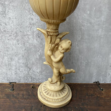 Load image into Gallery viewer, Vintage Cherub Putti Pillar Candle Stick
