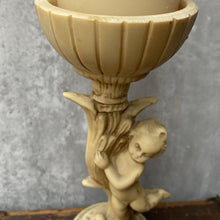 Load image into Gallery viewer, Vintage Cherub Putti Pillar Candle Stick
