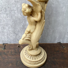 Load image into Gallery viewer, Vintage Cherub Putti Pillar Candle Stick
