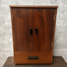 Load image into Gallery viewer, Vintage Retro Mid-Century 1960s Teak Dolls Wardrobe, Cupboard, Armoire with Metal Coat Hangers - Perfect for Barbie &amp; Sindy
