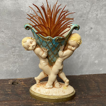 Load image into Gallery viewer, Vintage Mini Cherub Putti Plant Pot Planter for Succulents or Cactus by Fontanini Depose Italy
