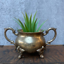 Load image into Gallery viewer, Vintage British 1920s Silver Plated Small Planter Plant Pot
