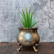 Load image into Gallery viewer, Vintage British 1920s Silver Plated Small Planter Plant Pot
