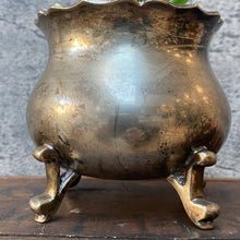 Load image into Gallery viewer, Vintage British 1920s Silver Plated Small Planter Plant Pot
