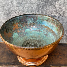 Load image into Gallery viewer, Large Vintage Copper Bowl Plant Pot Planter
